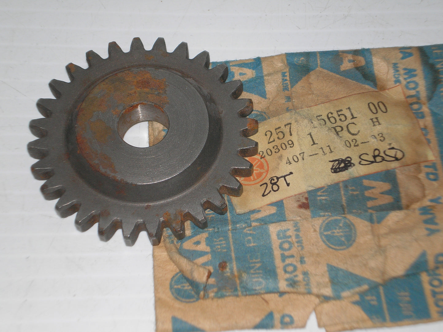 YAMAHA JT1 JT2 JT2MX AHRMA Kick Idle Gear 28T 257-15651-00 / 257-15651-01