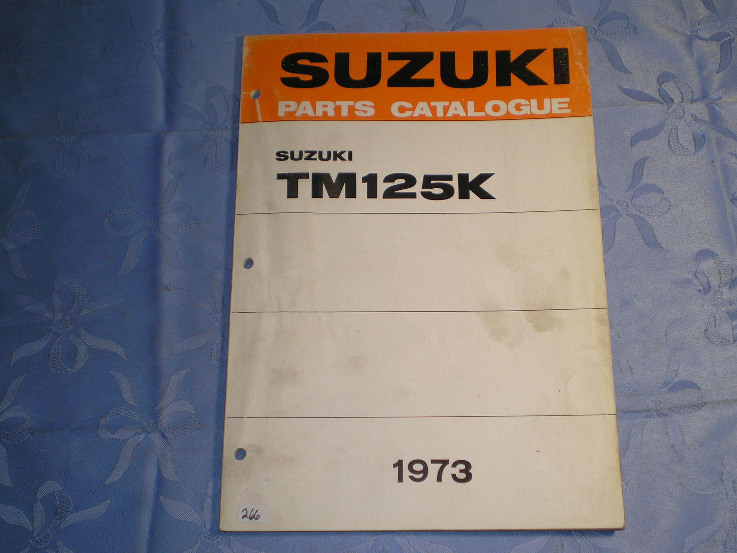 SUZUKI TM125 K 1973 Factory Parts Catalogue #266