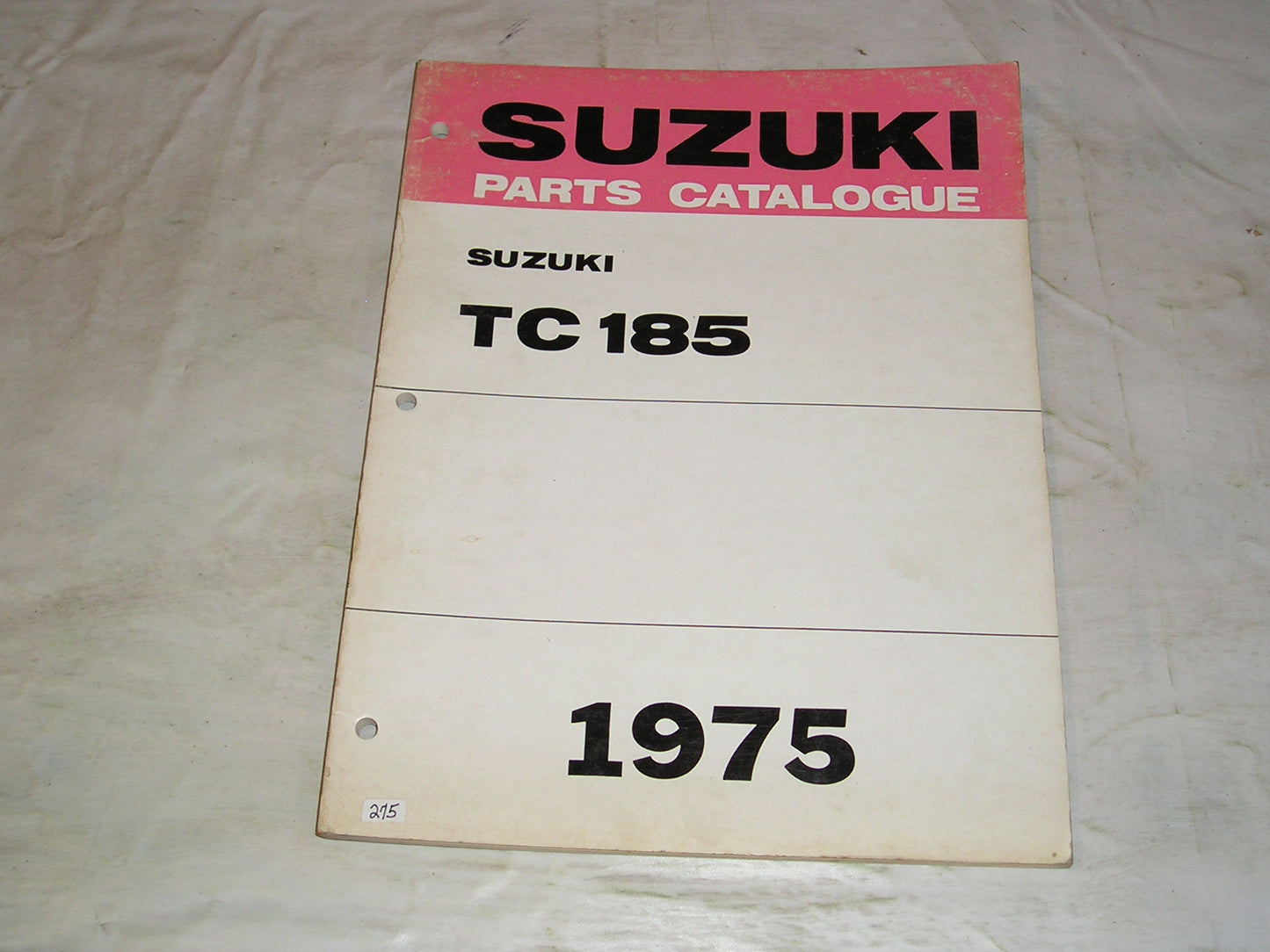 SUZUKI TC185 1975 Factory Parts Catalogue #275