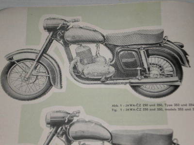 CZ JAWA Motorcycle 250 and 350 Workshop Manual #B714
