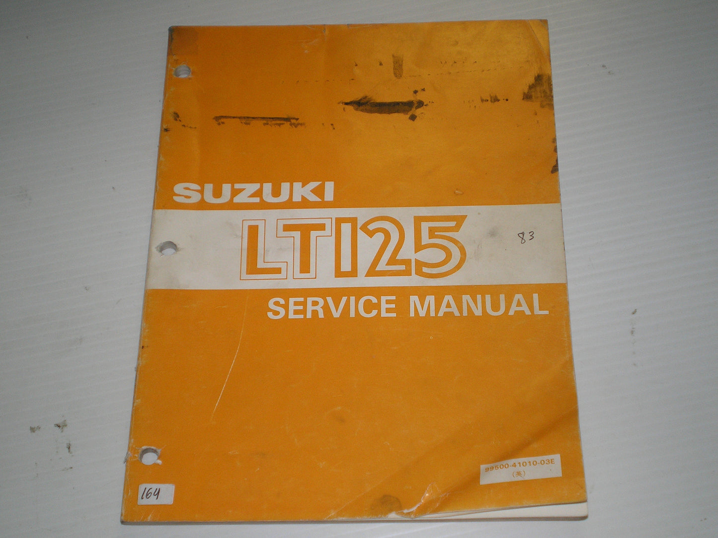 SUZUKI LT125 1983 Service Manual 99500-41010-03E #164