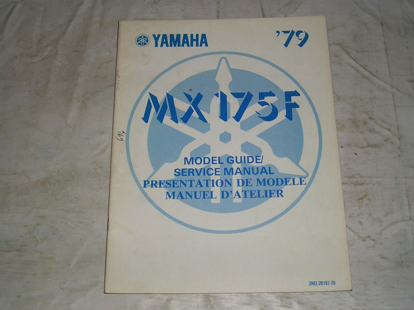 YAMAHA MX175F  MX175 F 1979  Model Guide Service Manual  3M2-28197-70  #696