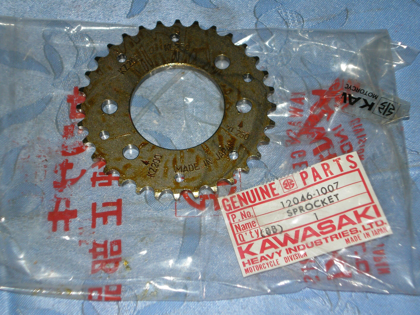KAWASAKI KLT200 KLT250 KZ200 KZ250 Cam shaft Sprocket 12046-1007
