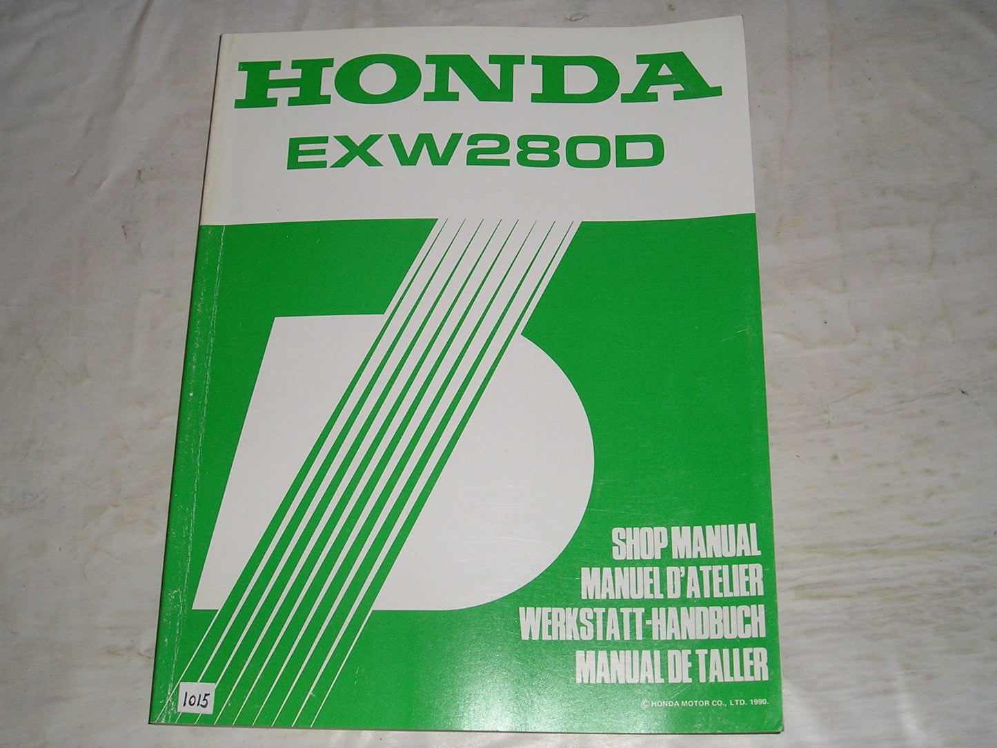 HONDA EXW280D 1991 Welder / Generator Service Manual 66ZC900 #1015