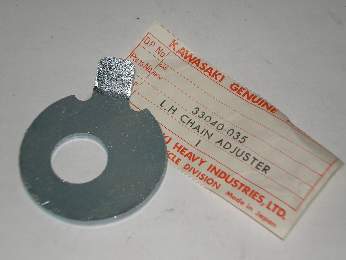 KAWASAKI MB1 B1A L/H Rear Wheel Chain Adjuster 33040-035