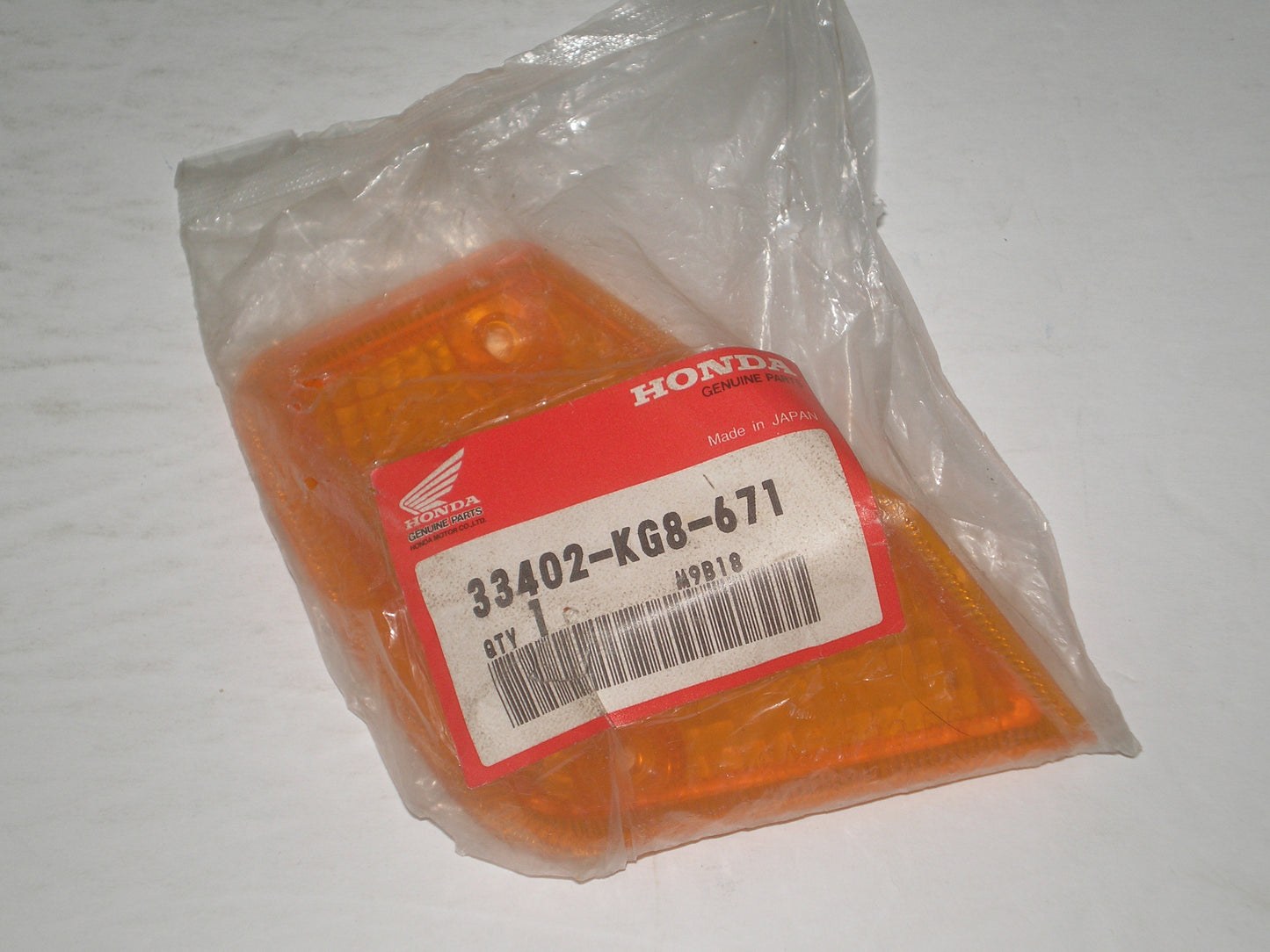 HONDA NH125 E Scooter Factory Front R/H Turn Signal Lens 33402-KG8-671