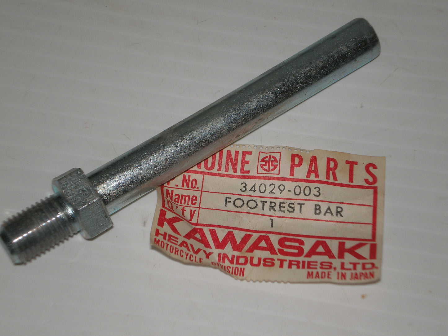 KAWASAKI G3TR Passenger Rear Footrest Bar 34029-003