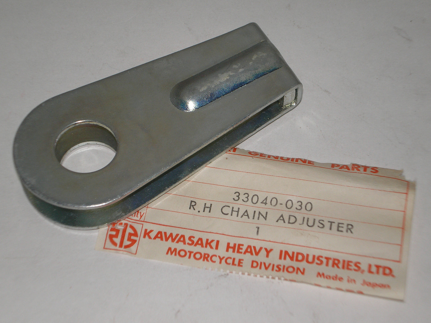 KAWASAKI F3 F4 Rear Wheel R/H Drive Chain Adjuster 33040-030