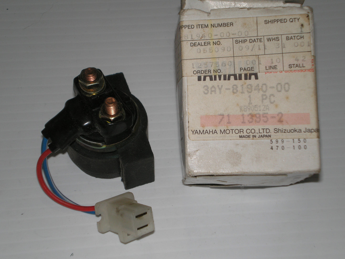 YAMAHA Many Models Factory Starter Relay Solenoid Assembly 3AY-81940-00 / 4KD-81940-00