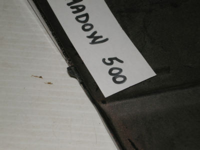 HONDA VT500 Shadow 500 R/H Frame Side Cover ( Burgundy )