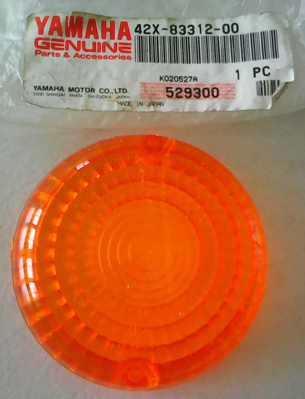 YAMAHA V-MAX VMAX XJ XV XVS XVZ Factory Front Turn Signal Lens 42X-83312-00 / 42X-83312-09
