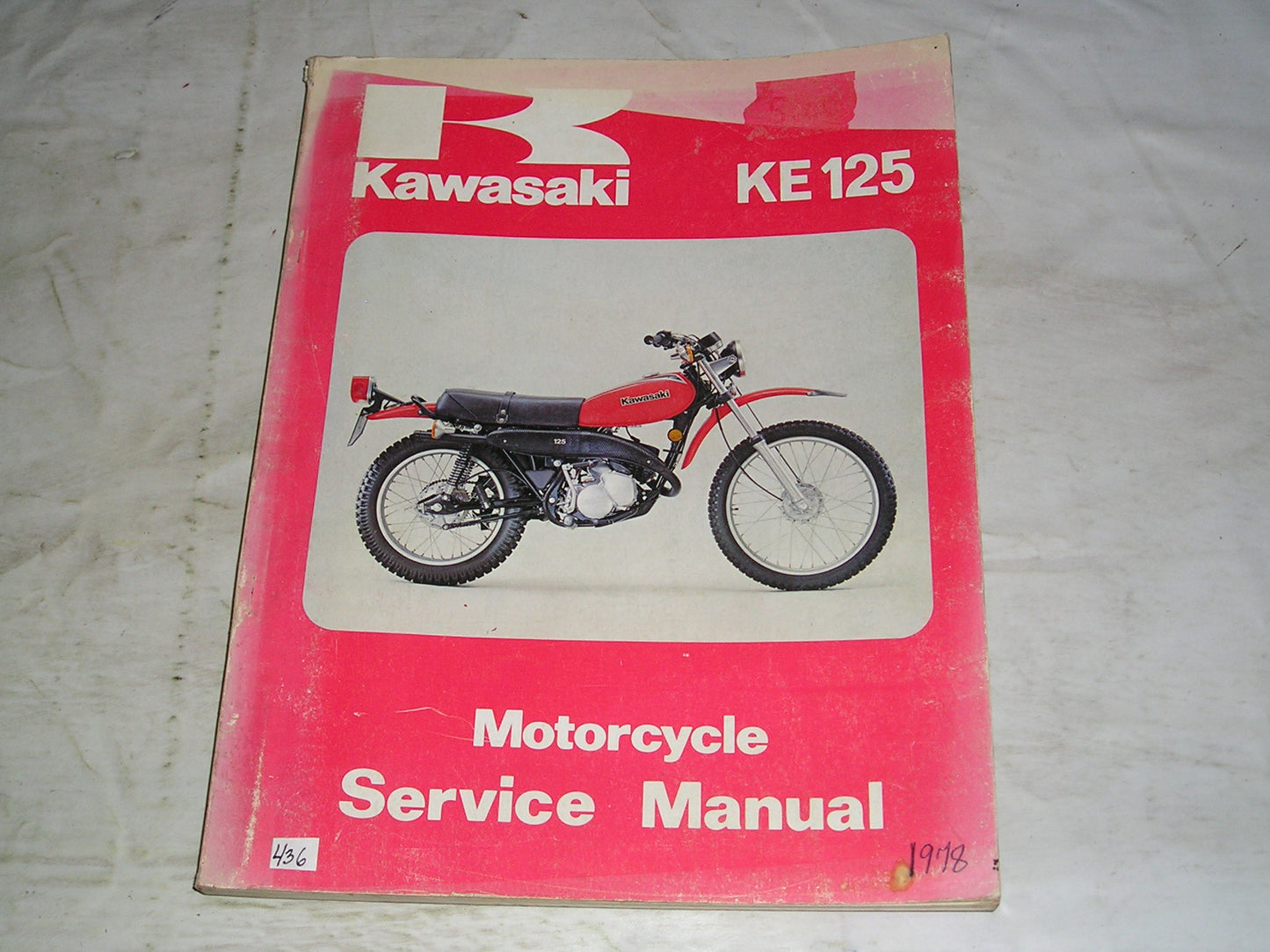 KAWASAKI KE125 1973-1979 Service Manual 99924-1010-01 #436