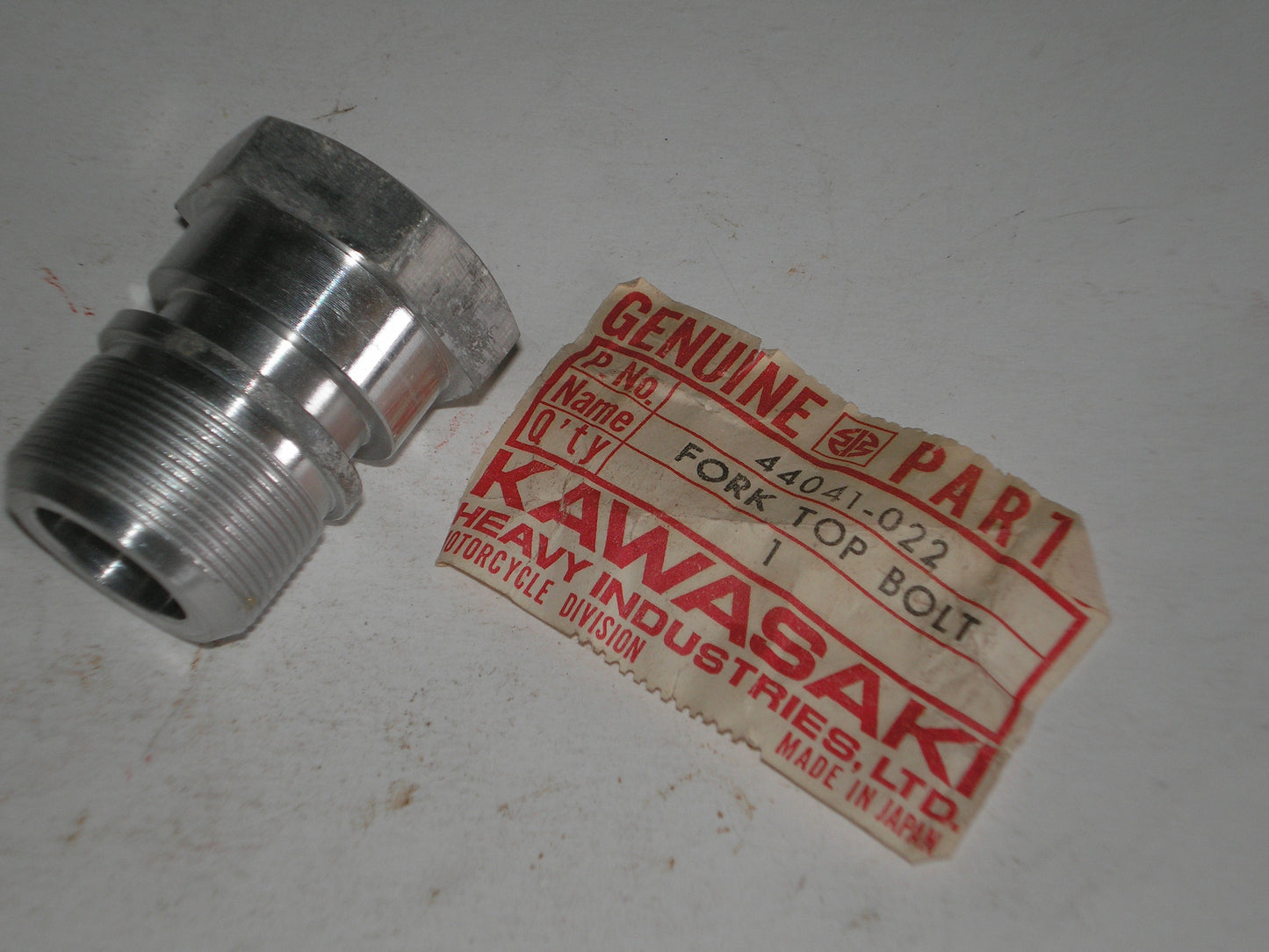 KAWASAKI G31M G4TR C2SS C2TR F3 Fork Top Bolt 44041-022