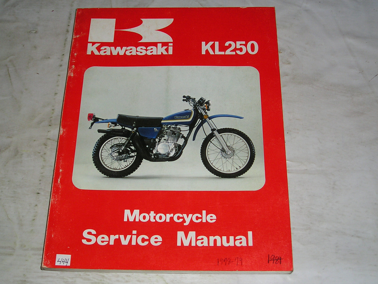KAWASAKI KL250 A1A A2 Service Manual 99924-1008-02 #444