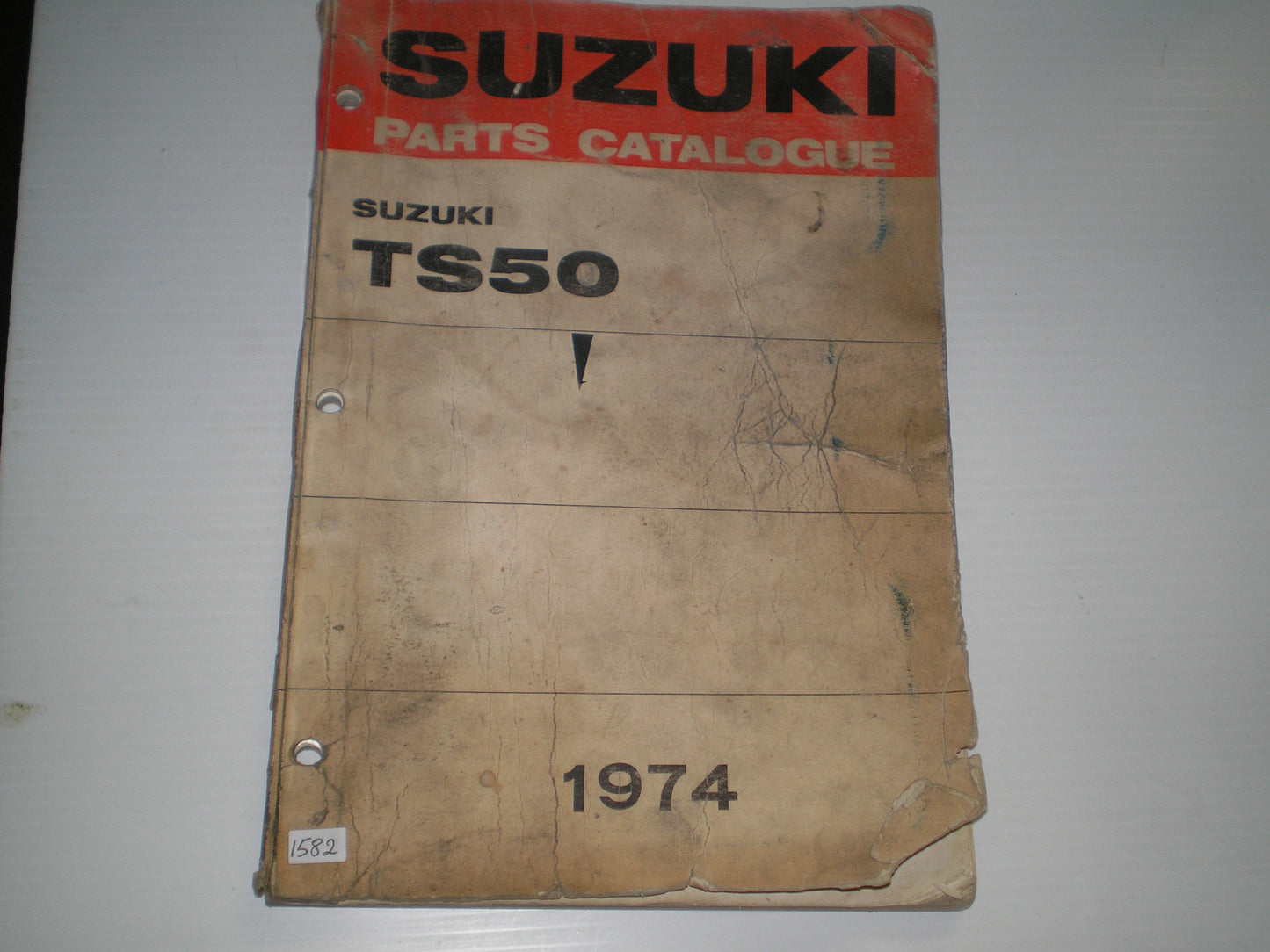 SUZUKI TS50 R/J/K/L Gaucho 1974 Parts Catalogue #1582