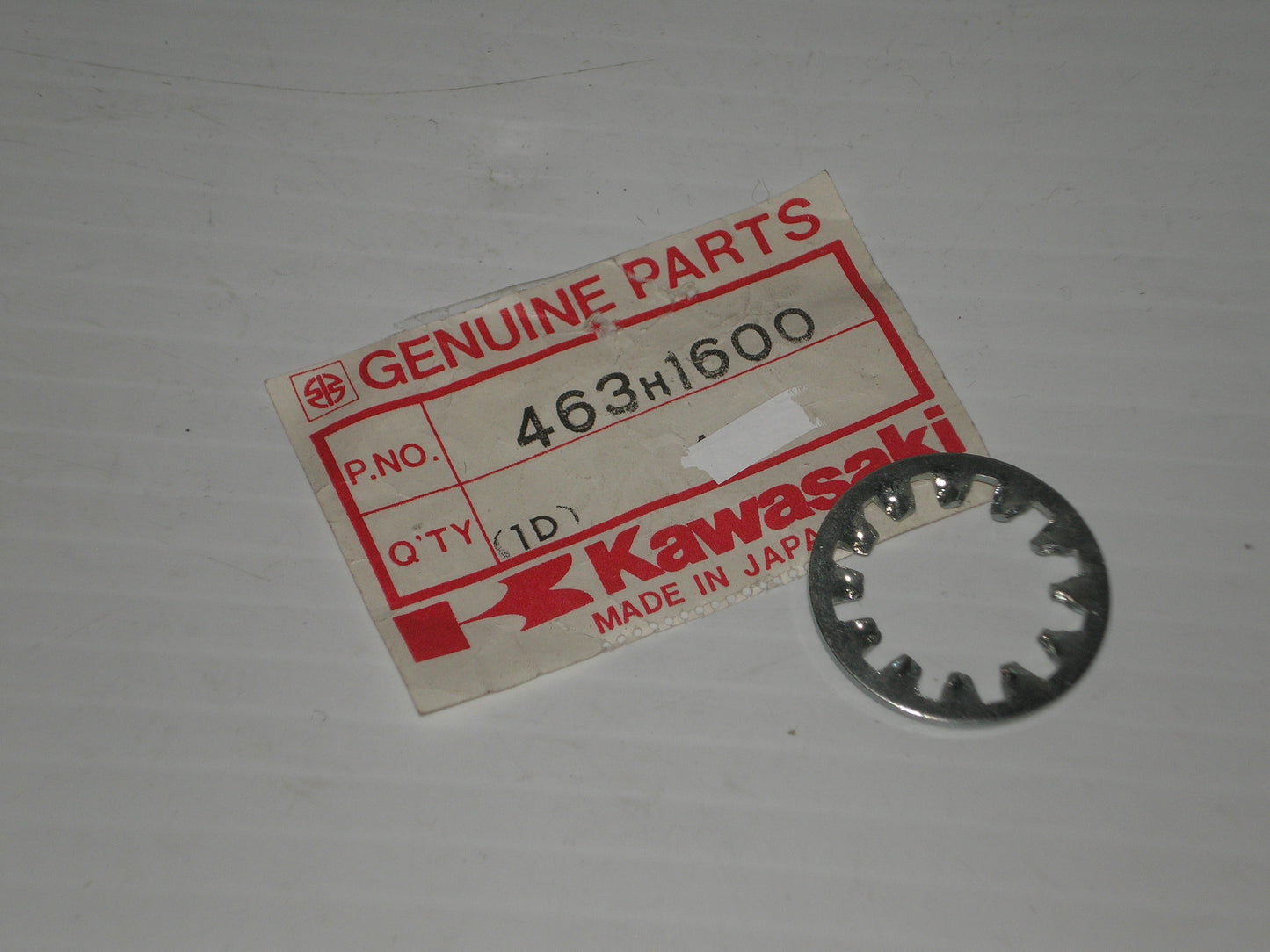 KAWASAKI KDX175 KX125 Transmission Drive Shaft Toothed Lock Washer 16mm 463H1600