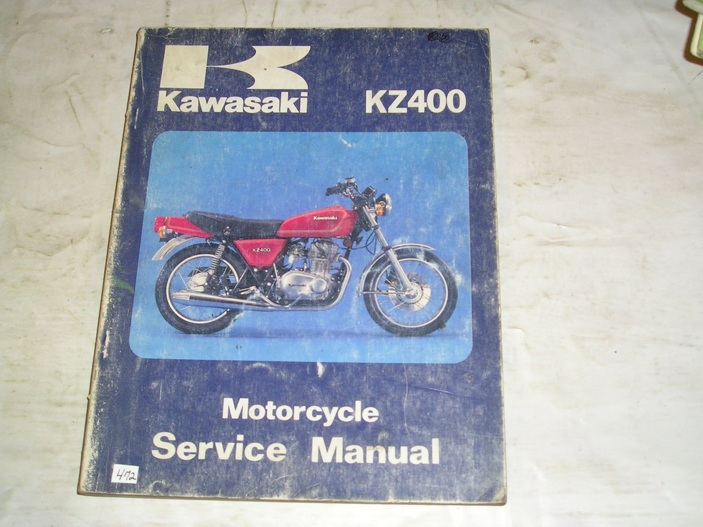 KAWASAKI KZ400 B2 C2 1977-1978 Service Manual 99924-1005-01 #472