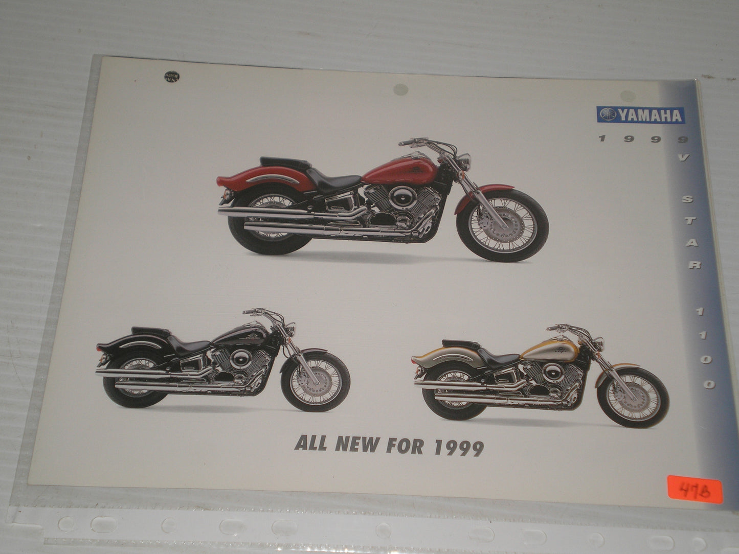 YAMAHA 1999 V STAR 1100 MOTORCYCLE SALES BROCHURE 47B