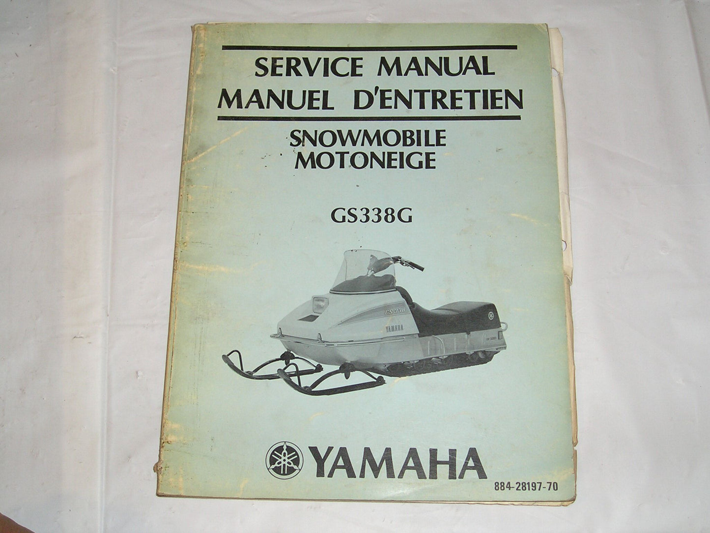 YAMAHA GS338 G 1975 Service Manual 884-28197-70 #S137