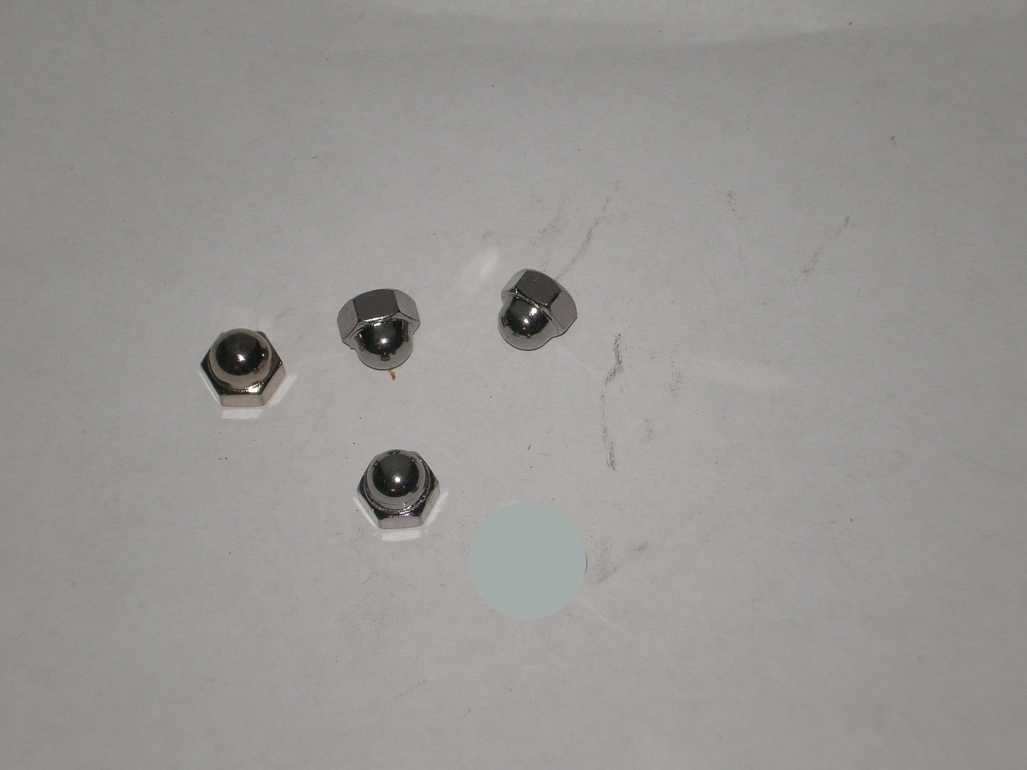 Honda Yamaha Suzuki Kawasaki Chrome Metric Dome / Cap Nuts Set/4 6 x 1.00 mm