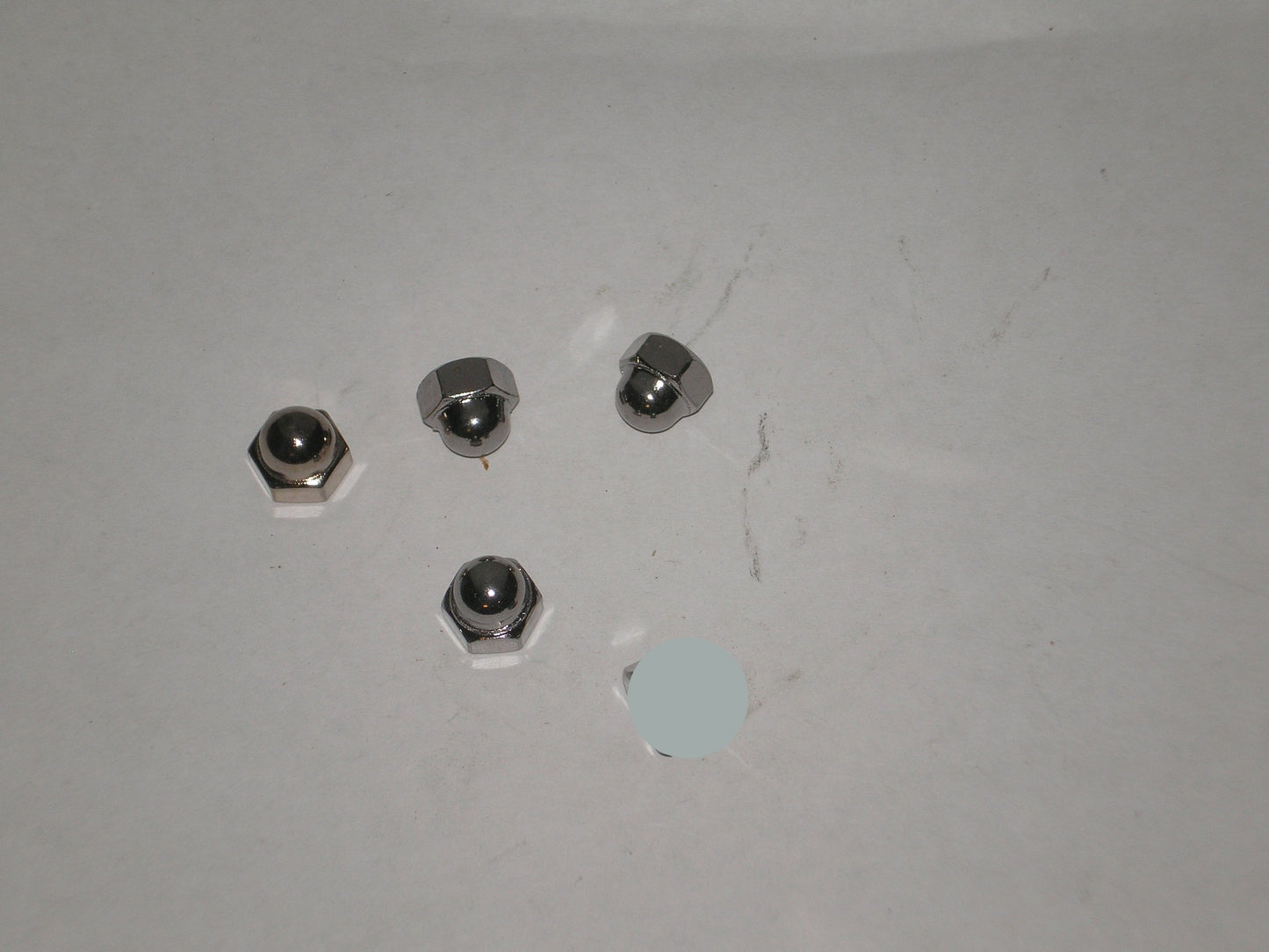 Honda Yamaha Suzuki Kawasaki Chrome Metric Dome / Cap Nuts Set/4 8 x 1.25 mm