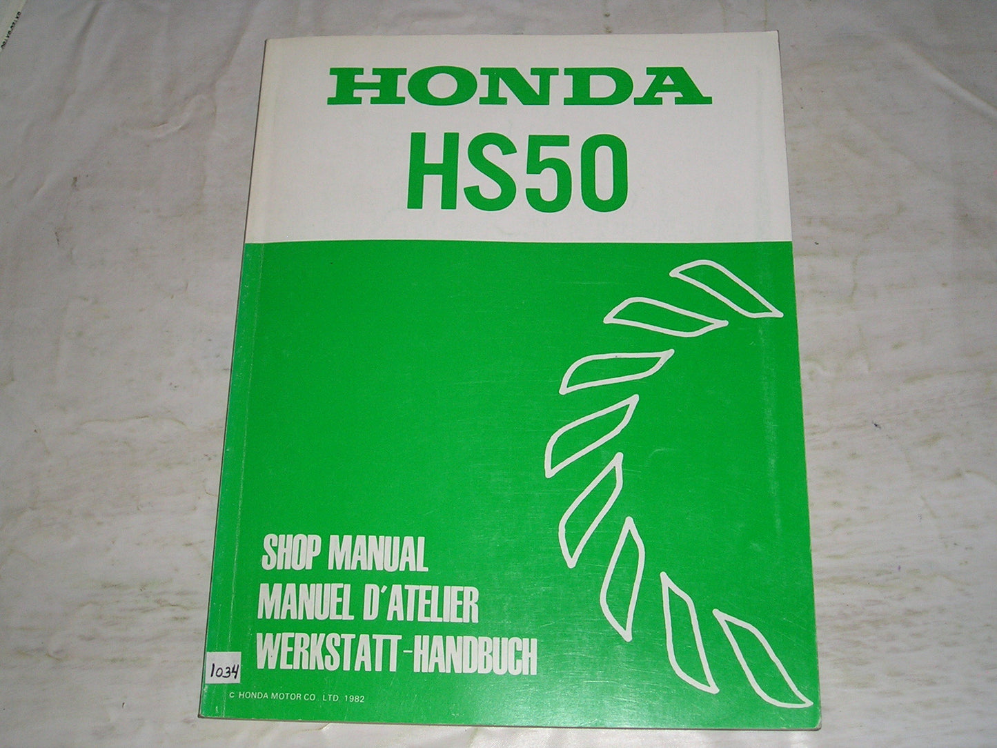 HONDA HS50 1983 Snowblower Service Manual 6773200 #1034