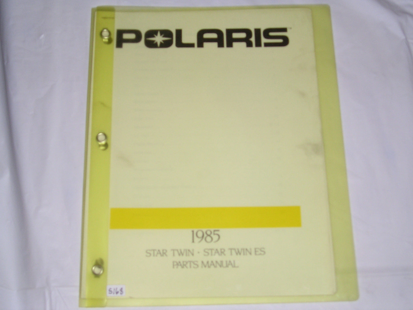 POLARIS Star Twin & Star Twin ES 1985 Parts Catalogue 9910955 #S168