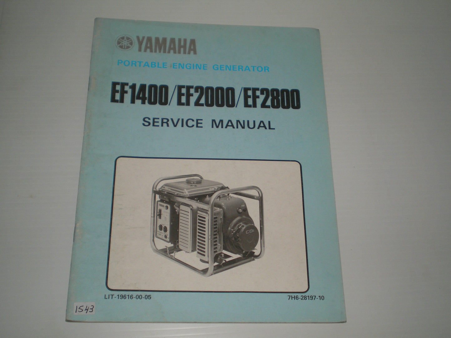 YAMAHA EF1400 / EF2000 / EF28000 1983 Portable Engine Generator Service Manual 7H6-28197-10 LIT-19616-00-05 75142 #698.2