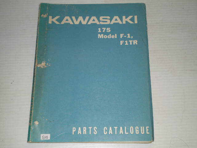KAWASAKI F1 F1TR 175 cc 1970 Parts Catalogue 6913 #538