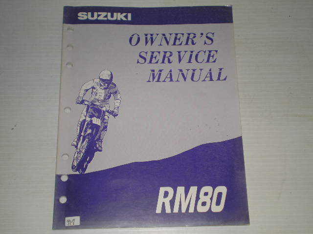 SUZUKI RM80 1994 Owner's Service Manual 99011-02B28-03A #917