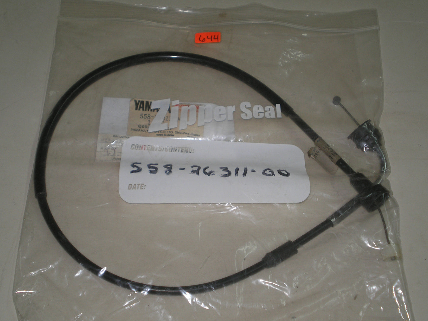 YAMAHA DT100C 1976 Throttle Cable # 1 558-26311-00 #644