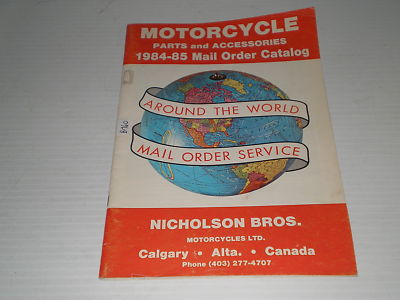 Nicholson Bros. Motorcycles Ltd 1984-1985 Parts & Accessories Catalogue #E159