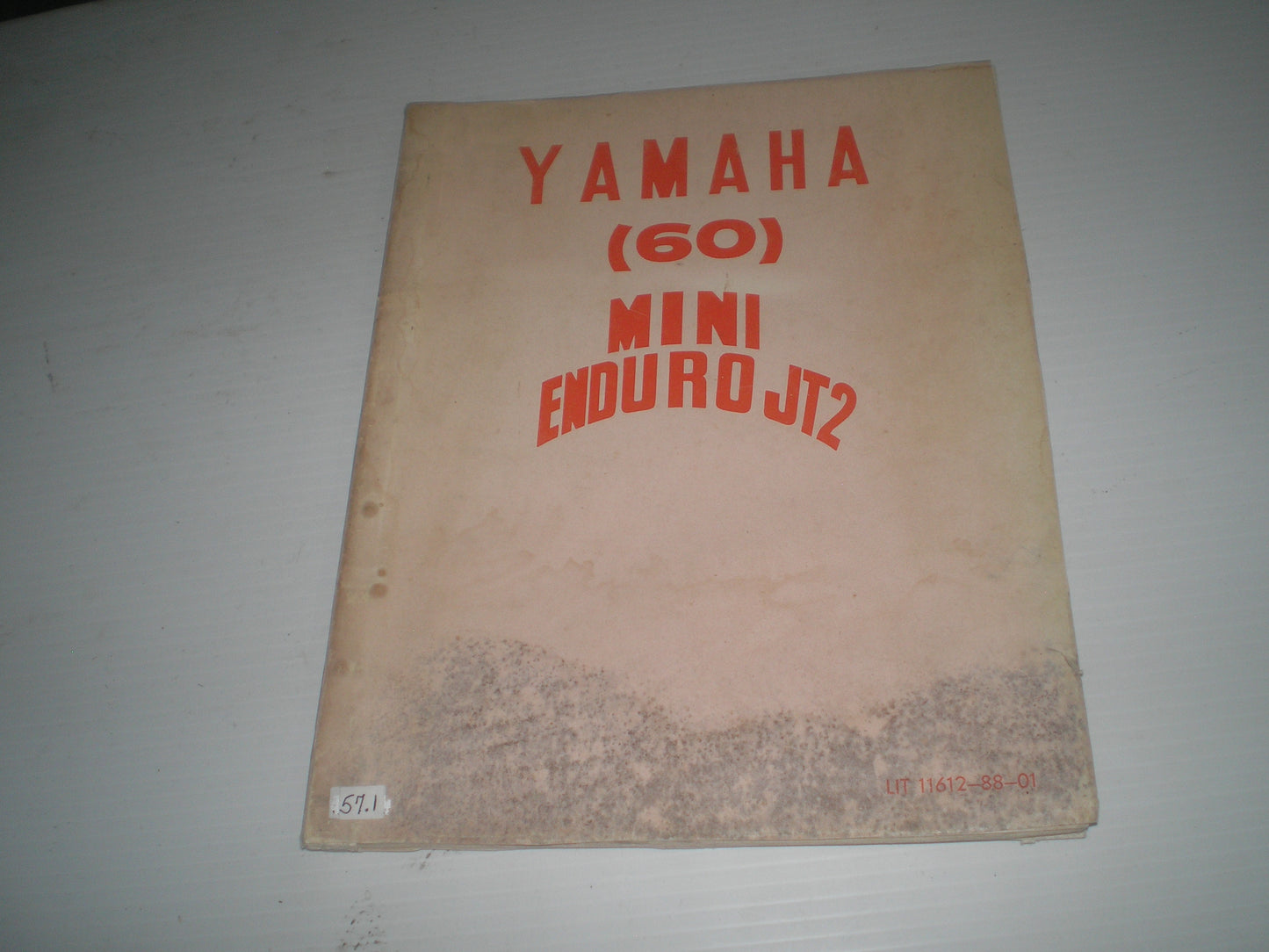 YAMAHA 60 JT2 Mini Enduro 1972 Service Manual 11612-88-01 #57.1