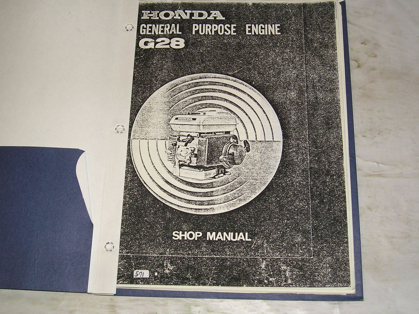 HONDA G28 General Purpose Engine Service Manual #571