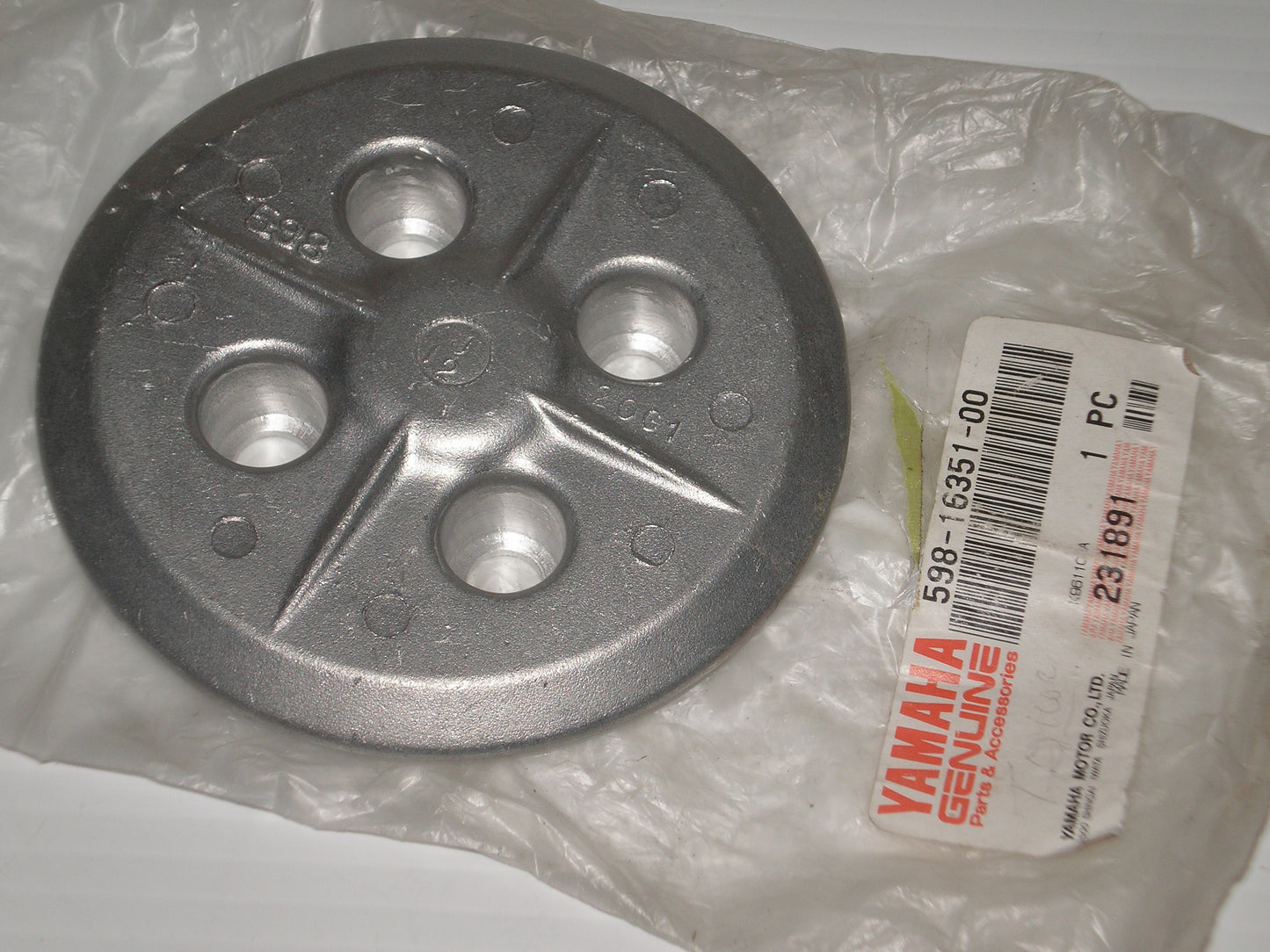 YAMAHA DT100 MX100 RT100 YZ80 Clutch Boss Pressure Plate 598-16351-00 / 1V1-16371-02