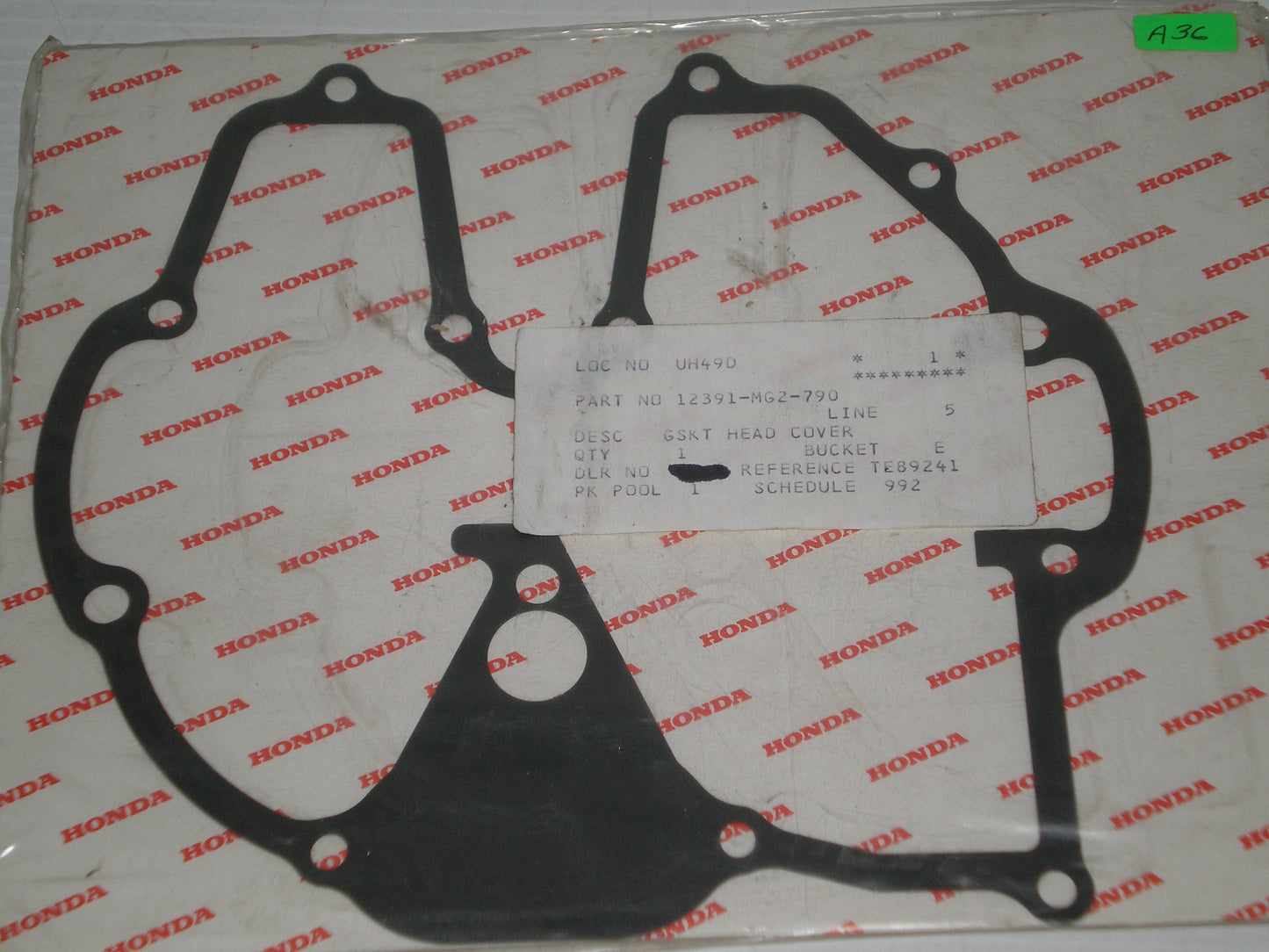 HONDA GB500 NX650 XL600 XR500 XR600 XR650 Head Cover Gasket 12391-MG2-790 / 12391-MG3-014 / 12391-MG3-024 / 12391-MK2-000