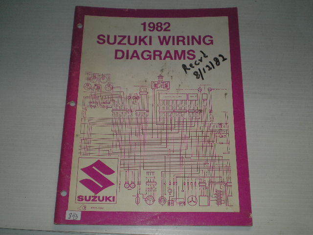 SUZUKI 1982 Z Models Wiring Diagrams Manual 99923-13821 #843