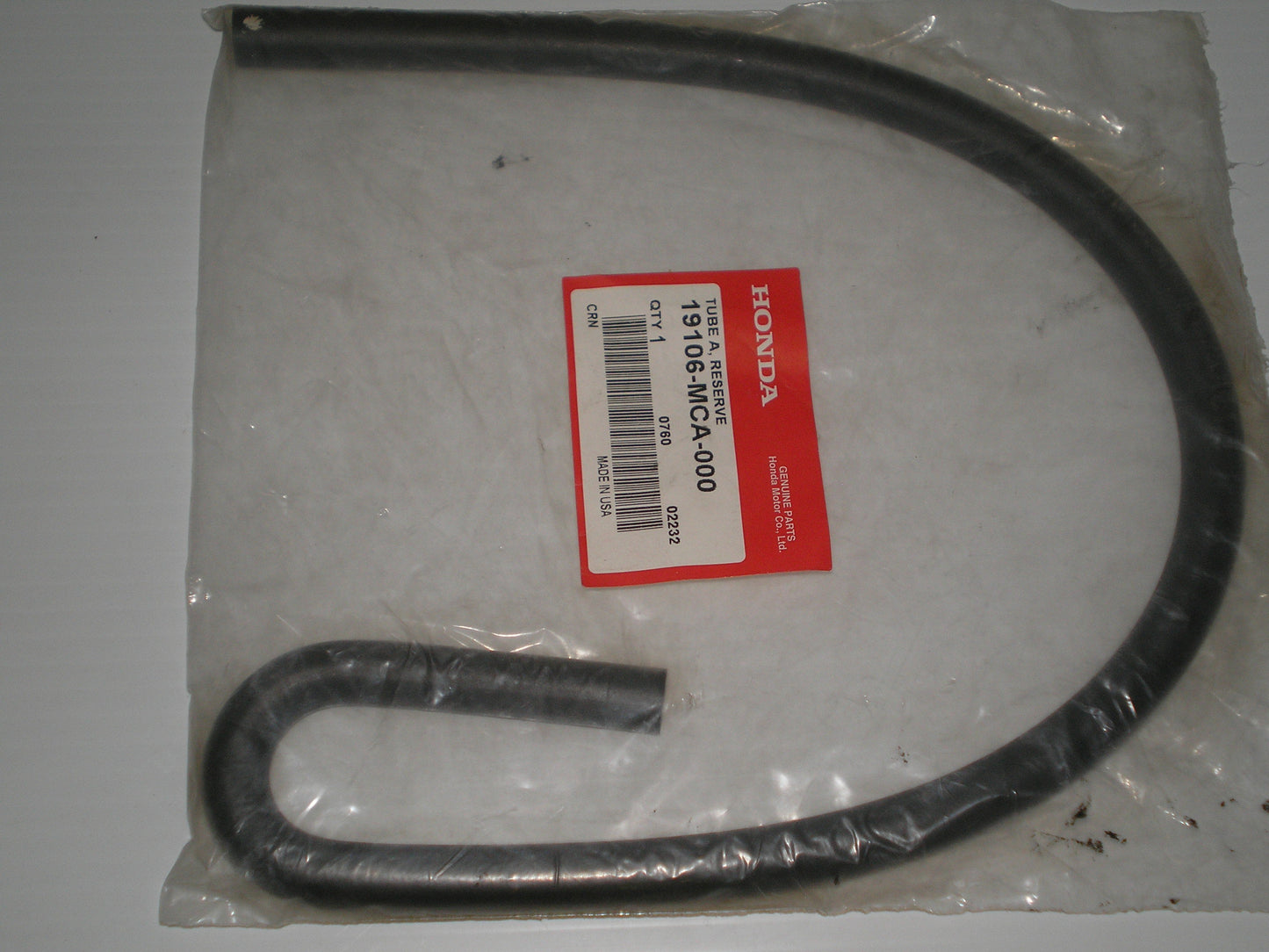 HONDA GL1800 Radiator Reserve Tank Tube A 19106-MCA-000