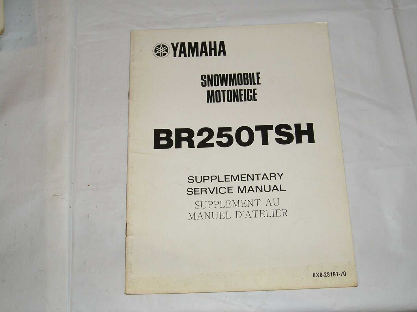 YAMAHA BR250TS H 1984 Service Manual Supplement 8X8-28197-70 #S110