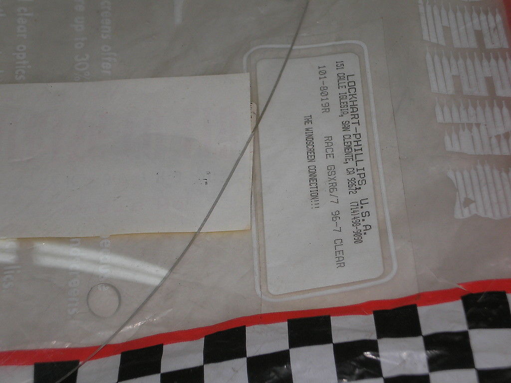SUZUKI GSXR600 GSXR750 Lockhart Phillips Speed Screen Windscreen 101-8019R