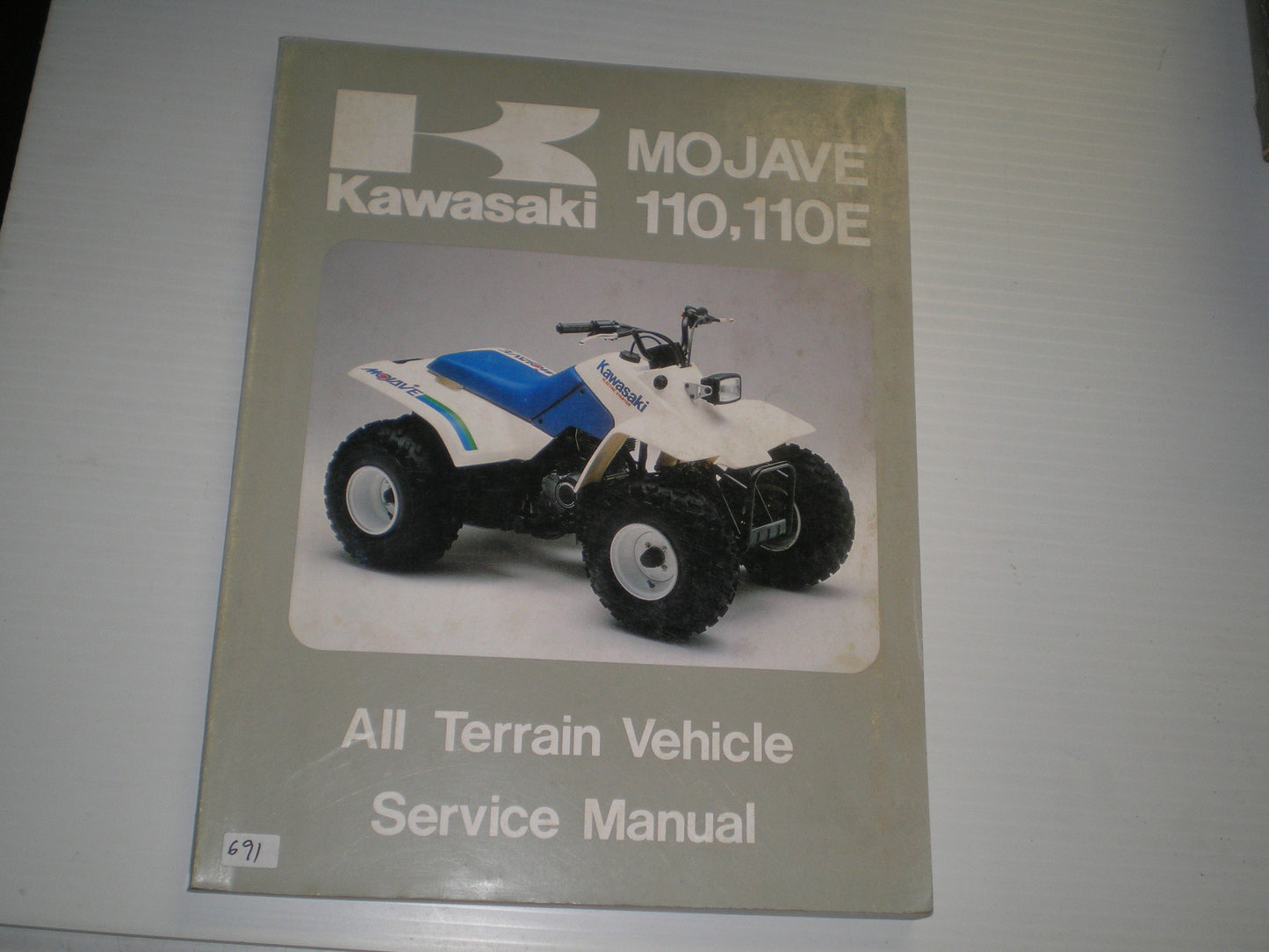 KAWASAKI KLF110 A1 B1 Mojave 1987 Service Manual 99924-1086-01 #691