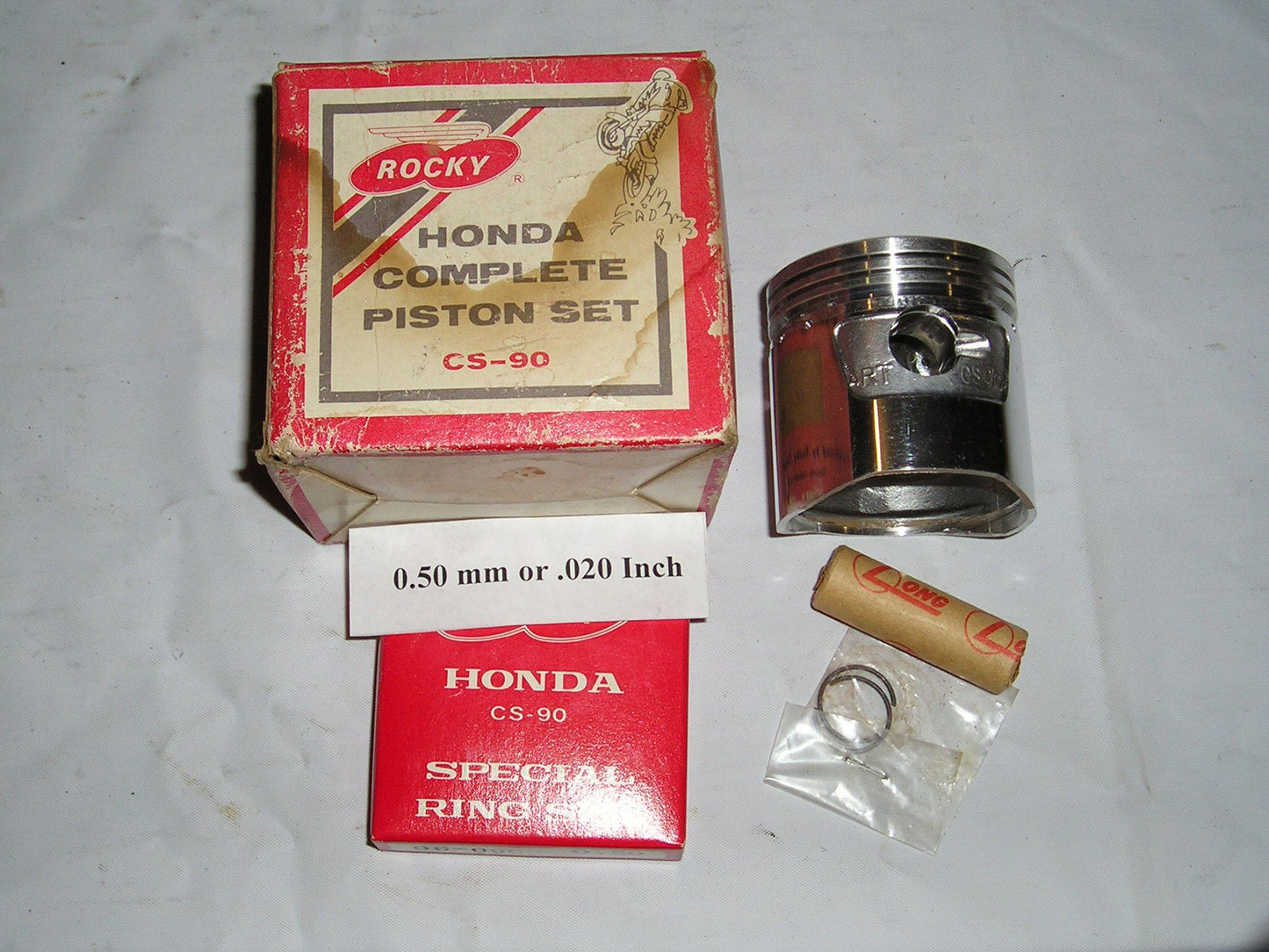 HONDA CS90 CT90 S90 SL90 Engine Piston Kit .50 mm or .020 inches