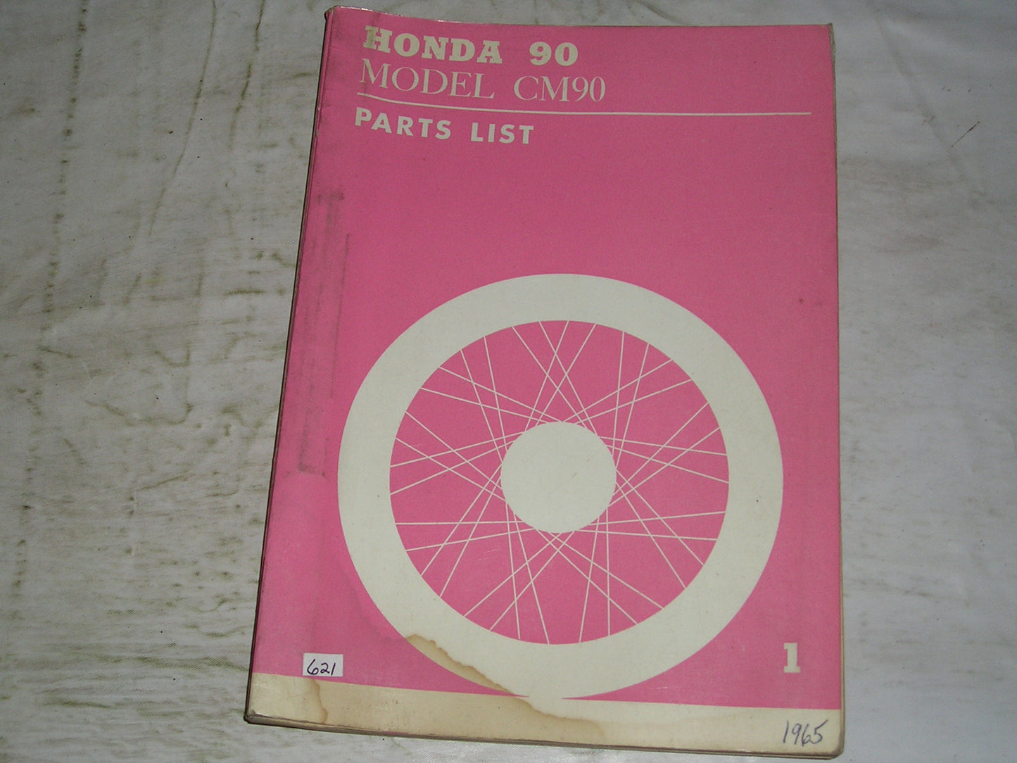 HONDA 90 Model CM90 1965 Factory Parts List #621