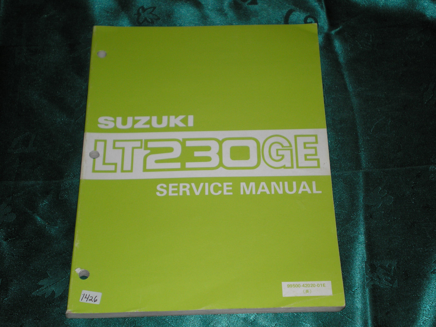 SUZUKI LT230 GE 1985-1987 Service Manual 99500-42022-01E #167