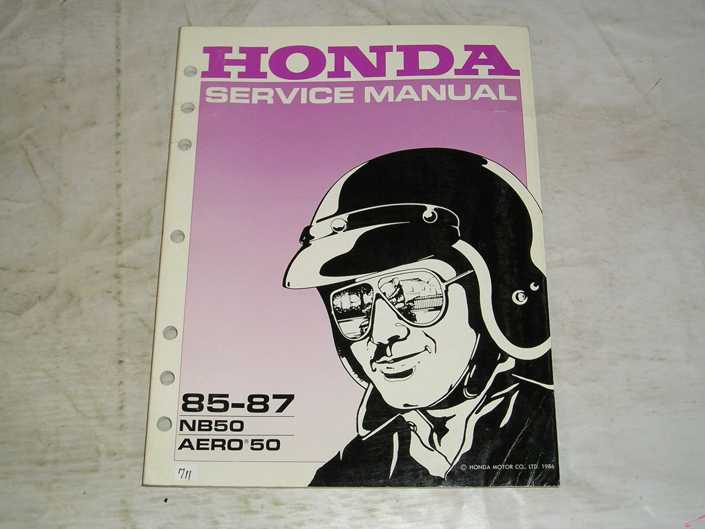 HONDA NB50 Aero 1985-1987 Service Manual 61GN202 #711