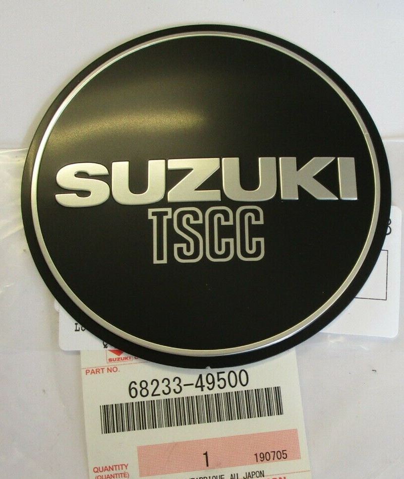 SUZUKI GSX750E GSXT70S GSX750T GS750T L/H Engine Cover Emblem  