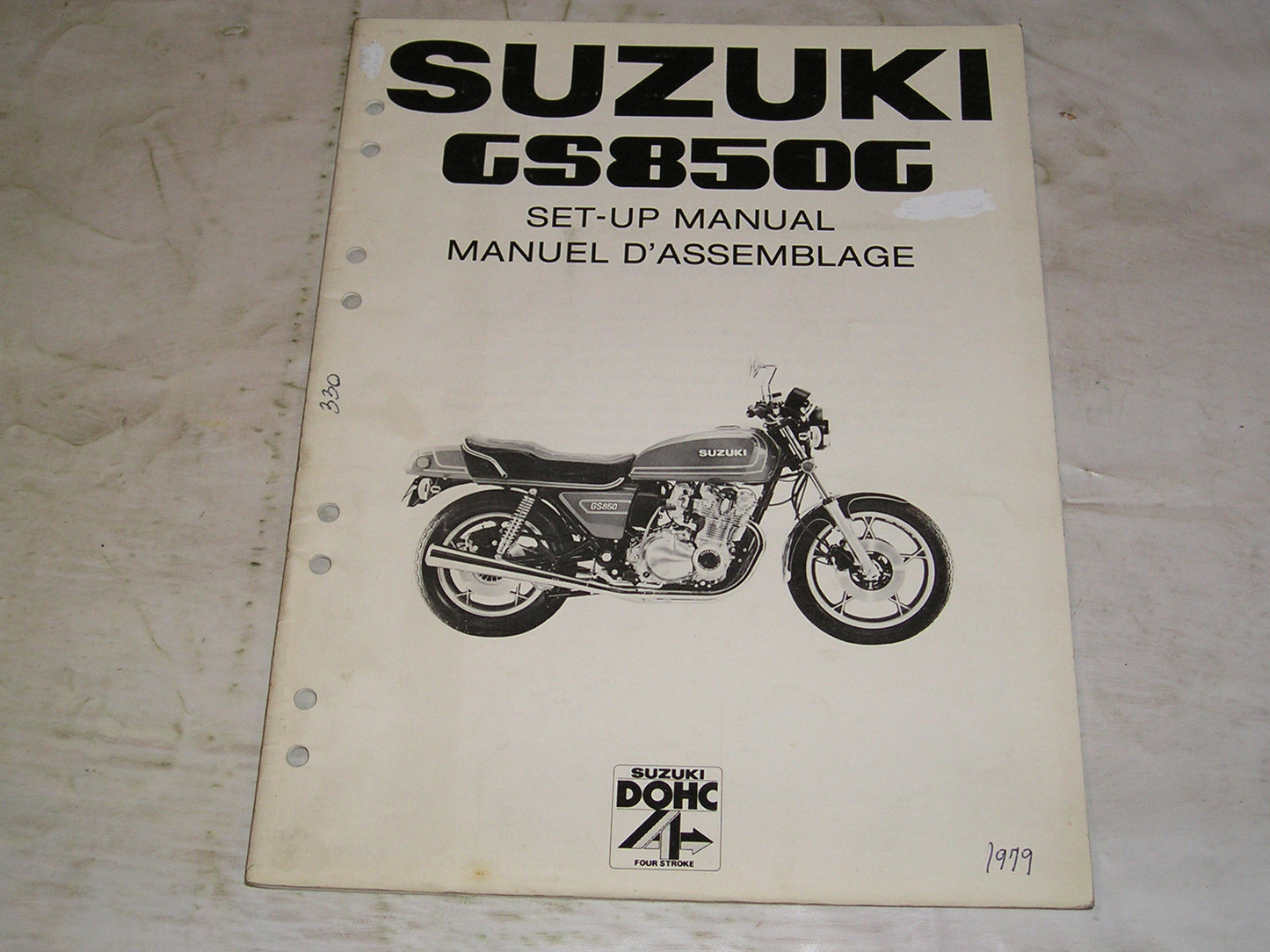 SUZUKI GS850 G 1979  Set-up Manual  MS-8200 E.F.  #330