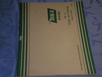 BSA B25 Starfire 250cc 1968 Parts Catalogue #B718