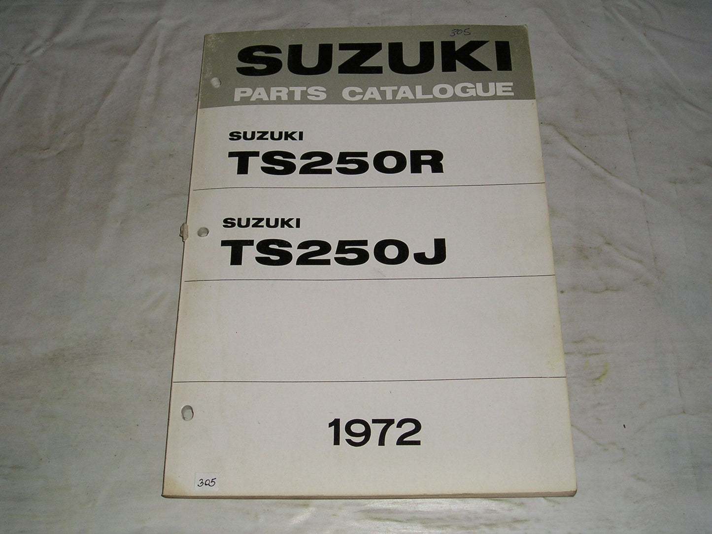 SUZUKI TS250 R J 1972 Factory Parts Catalogue #305