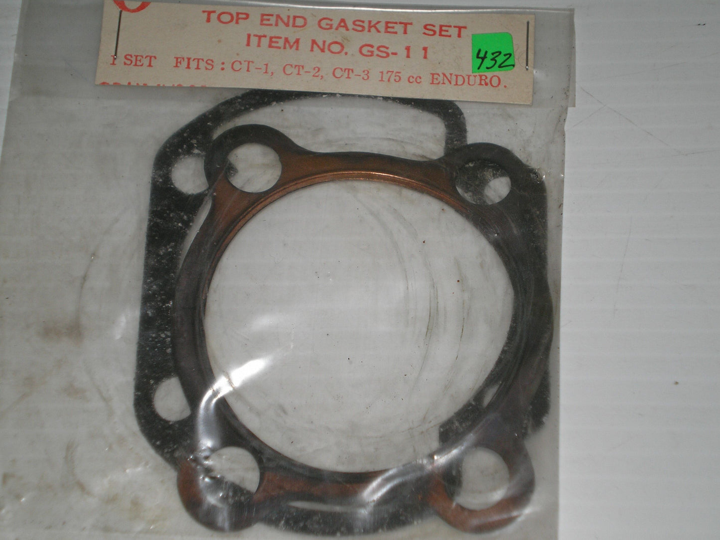 YAMAHA CT1 CT2 CT3 1969-1971 Head & Base Gaskets